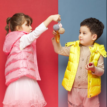 Ежедневен детски елек за момчета и момичета няколко цвята с качулка 