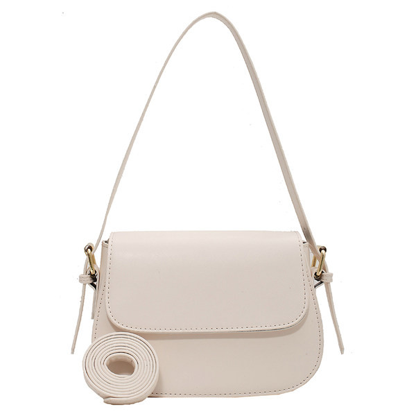 Дамска чанта от изкуствена кожа и дълга дръжка 