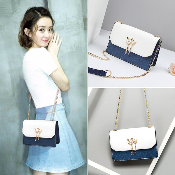 Moderna ženska torba sa metalnim lancem - u više boja