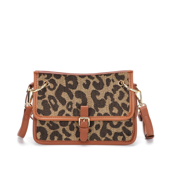 Дамска текстилна чанта с животински десен -ретро стил