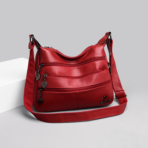 Ежедневна дамска чанта с джобове и дръжка за рамо