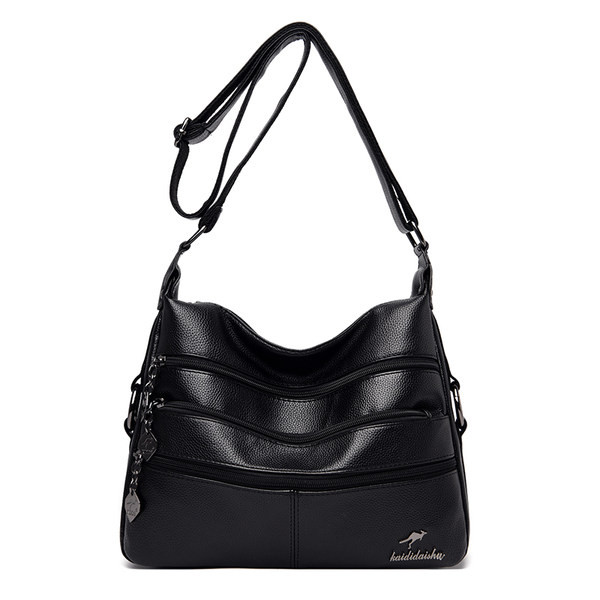 Ежедневна дамска чанта с джобове и дръжка за рамо