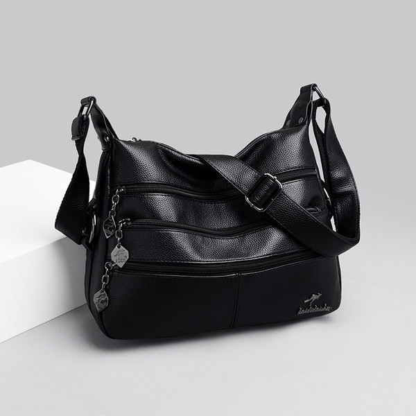 Ежедневна дамска чанта с джобове и дръжка за рамо