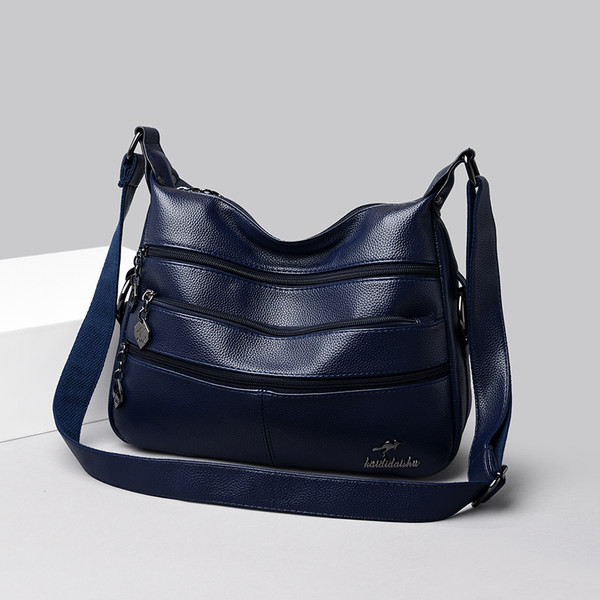 Ежедневна дамска чанта с джобове и дръжка за рамо