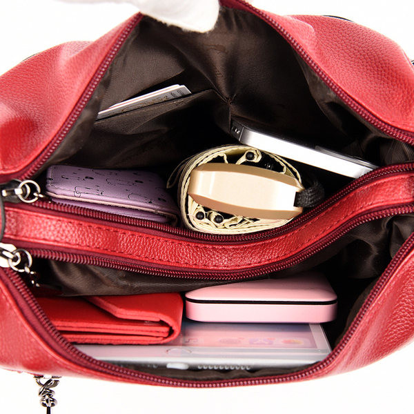 Ежедневна дамска чанта с джобове и дръжка за рамо