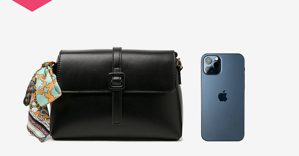 Нов модел кожена чанта с катарама