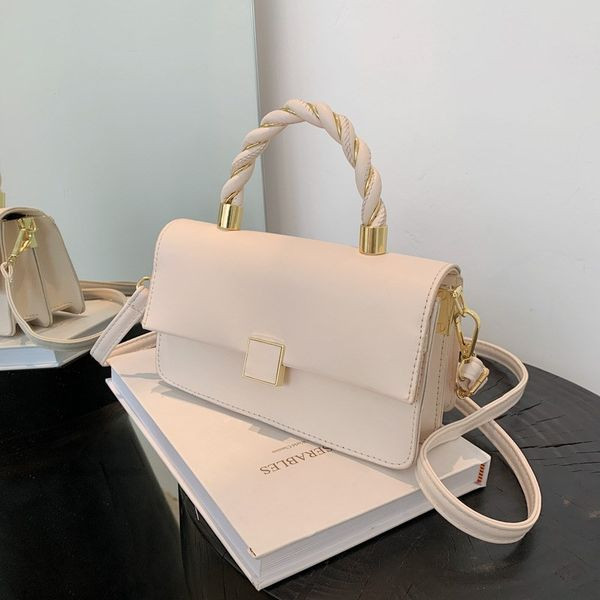 Нов модел правоъгълна дамска чанта с две дръзки -четири цвята