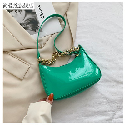 Γυναικεία μοντέρνα τσάντα με μεταλλικό χερούλι - πολλά χρώματα