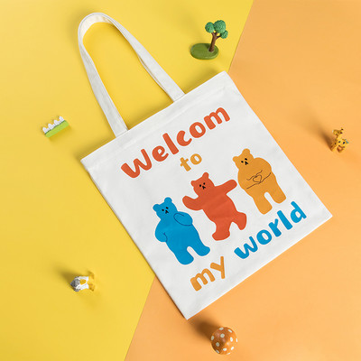 Γυναικεία καθημερινή υφασμάτινη τσάντα με διαφορετική εφαρμογή