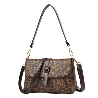 Μικρή ορθογώνια τσάντα ώμου από συνθετικό δέρμα σε διάφορα σχέδια