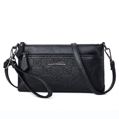 Γυναικεία μικρή τσάντα από τεχνητό δέρμα με επιγραφή