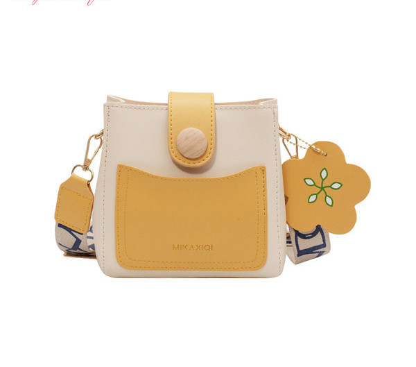 Γυναικεία έκο δερμάτινη τσάντα με υφασμάτινη λαβή - πολλά χρώματα