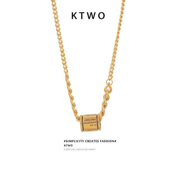 Χρυσό χρώμα γυναικεία αλυσίδα με μενταγιόν