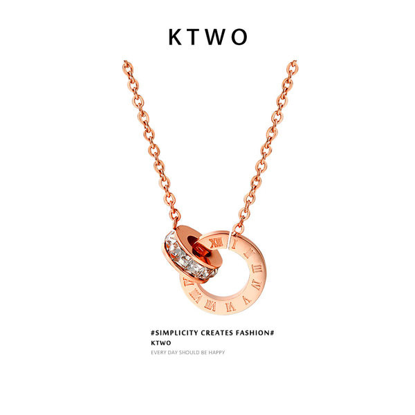 Γυναικεία λεπτή αλυσίδα με χρωματιστό μενταγιόν και πέτρες