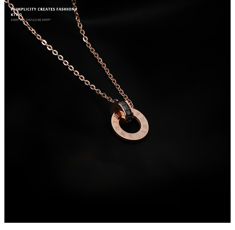 Γυναικεία λεπτή αλυσίδα με χρωματιστό μενταγιόν και πέτρες