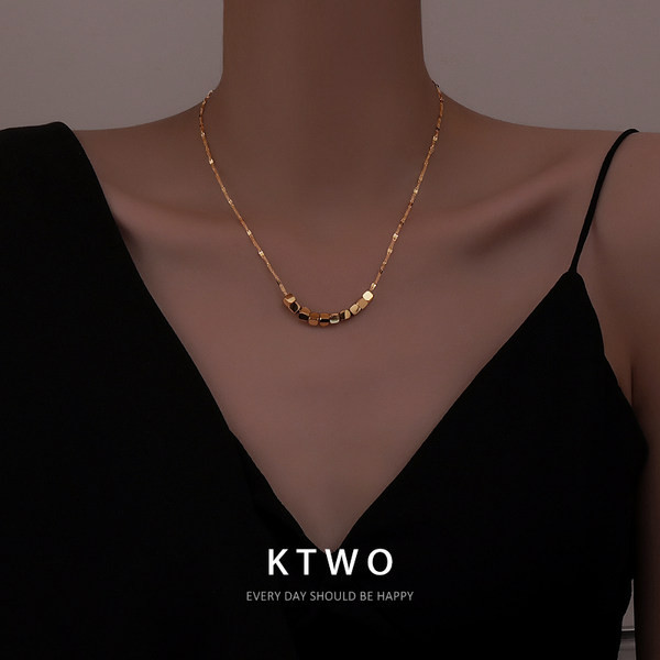 Sieviešu zelta kaklarota ar garumu 46 cm