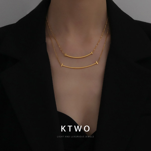 Νέο μοντέλο γυναικείο κολιέ σε χρυσό χρώμα