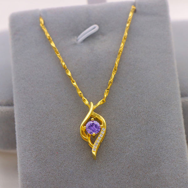 Стилно дамски колие с камъни - два модела