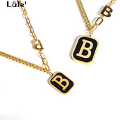 Ženska ogrlica sa slovom 'B' u srebrnoj i zlatnoj boji