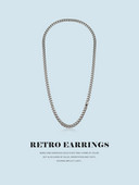 Дамско колие в сребрист цвят тип верижка с едра плетка