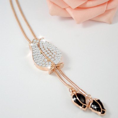 Μακρύ γυναικείο κολιέ με χρωματιστές πέτρες - πολλά μοντέλα