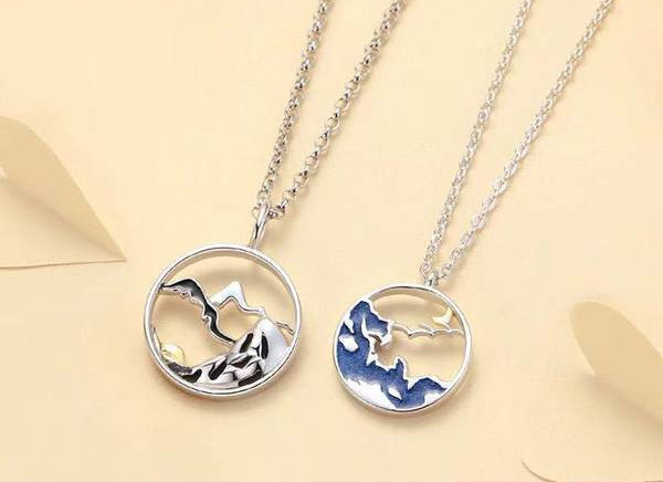 Μοντέρνα αλυσίδα με μενταγιόν - unisex μοντέλο