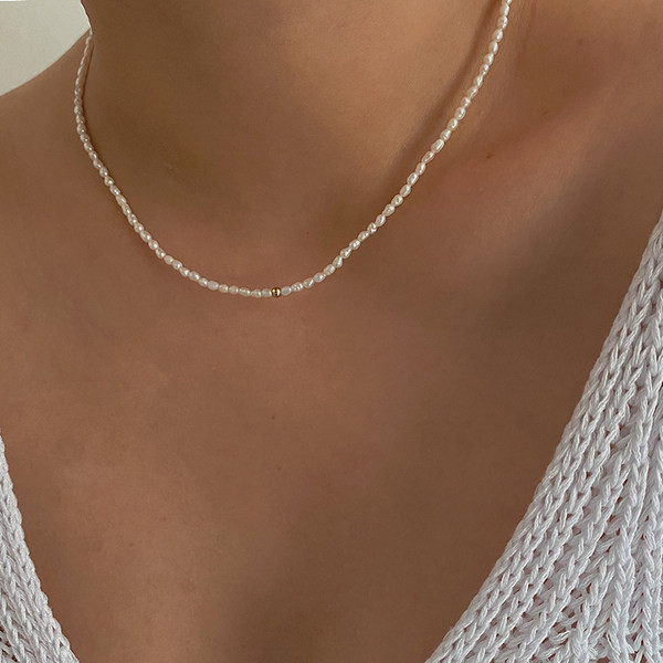 Дамско колие с перли нов модел