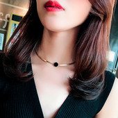 Νέο μοντέλο γυναικείο χρυσό κολιέ με μήκος 40 cm