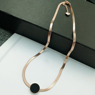 Νέο μοντέλο γυναικείο χρυσό κολιέ με μήκος 40 cm