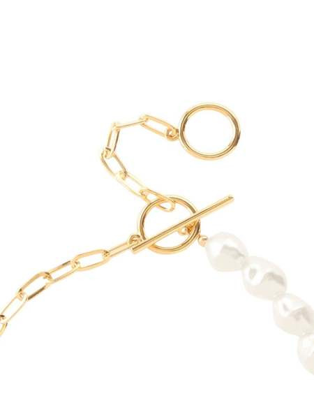 Дамско модерно колие с перли 