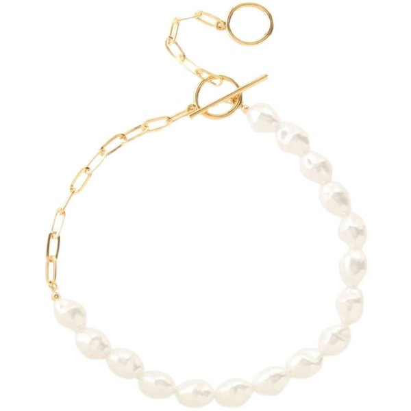 Дамско модерно колие с перли 