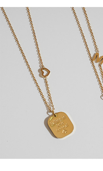 Дамска тънка верижка с висулка - два модела