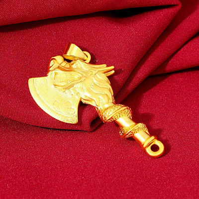 Дамско колие в златист цвят с висулка - два модела