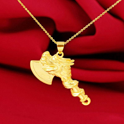 Дамско колие в златист цвят с висулка - два модела