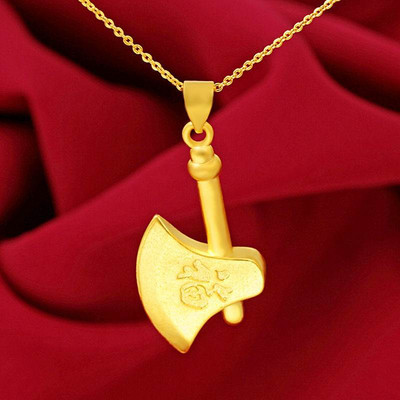 Дамско колие в златист цвят с висулка - два модела