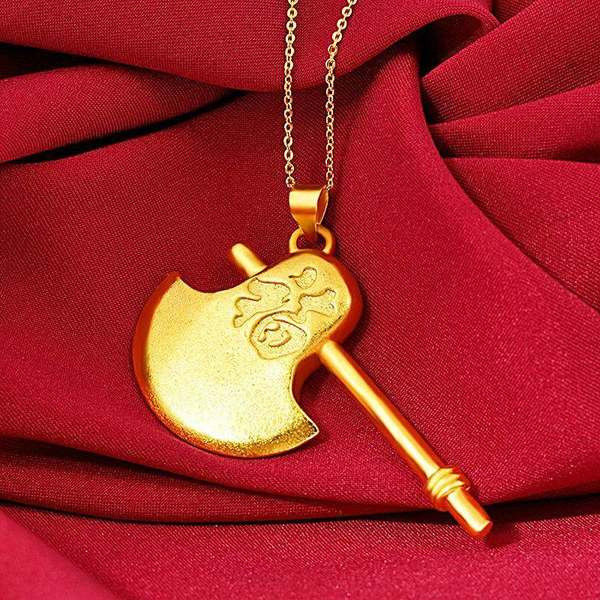 Дамско колие в златист цвят с висулка - два модела