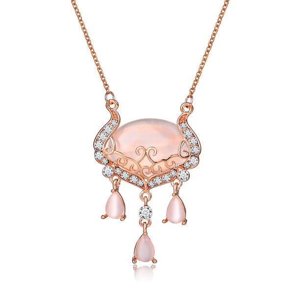 Κομψό γυναικείο κολιέ με πέτρες - δύο μοντέλα