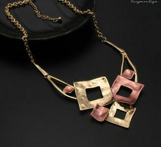 Ženska dvobojna ogrlica sa privjeskom