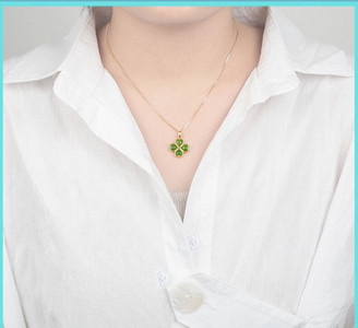 Γυναικείο καθημερινό κολιέ με μενταγιόν σε δύο χρώματα