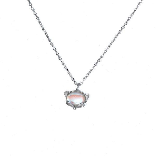 Κομψό ασημένιο κολιέ με μενταγιόν