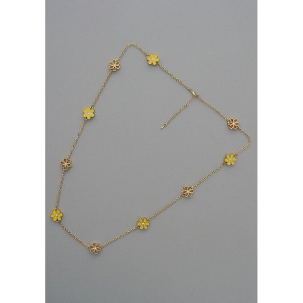 Γυναικεία αλυσίδα με διακόσμηση λουλουδιών