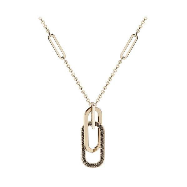 Γυναικείο κολιέ με μενταγιόν και διακοσμητικές πέτρες