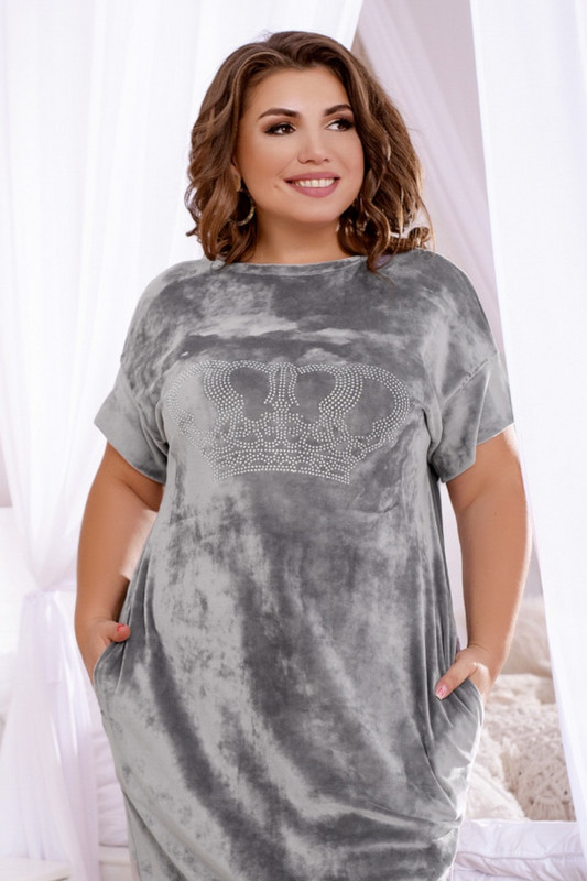 Домашна рокля от кадифе