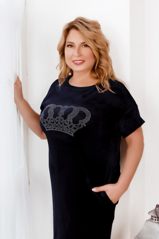 Домашна рокля от кадифе