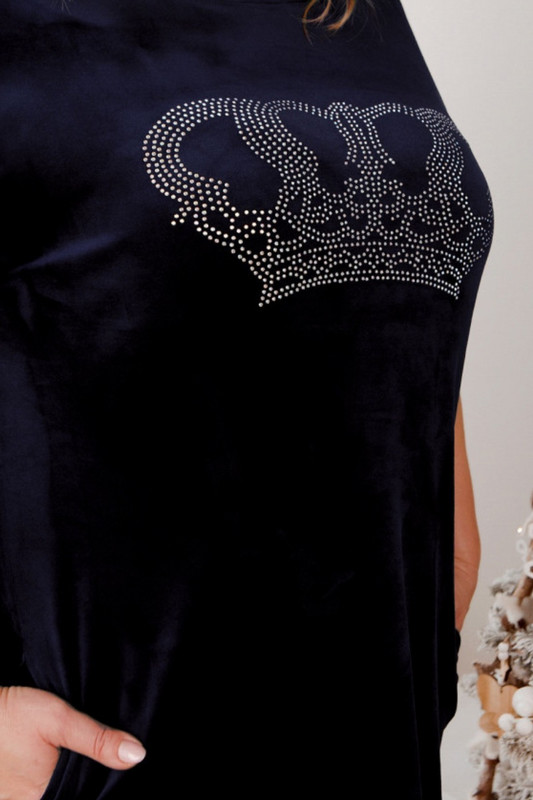 Домашна рокля от кадифе