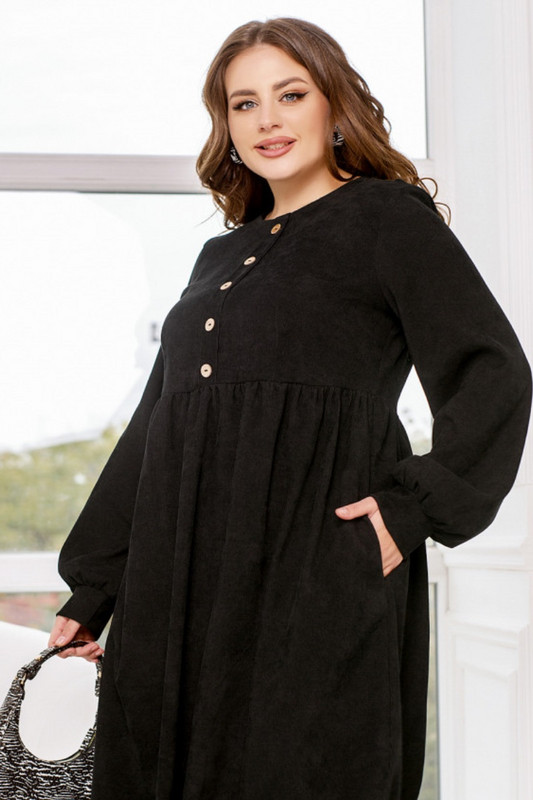 Рокля от рипсено кадифе