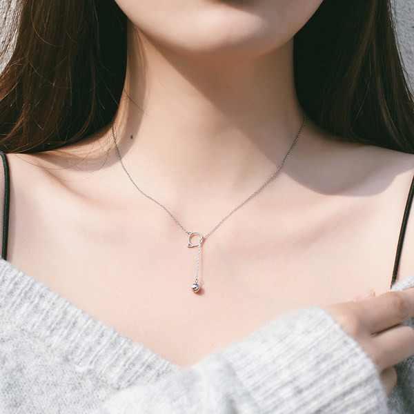 Стилно дамско тънко колие с верижка