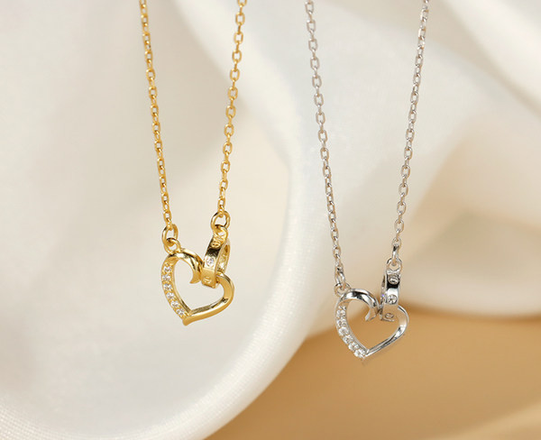 Moderan ženski tanki lančić sa privjeskom u obliku srca