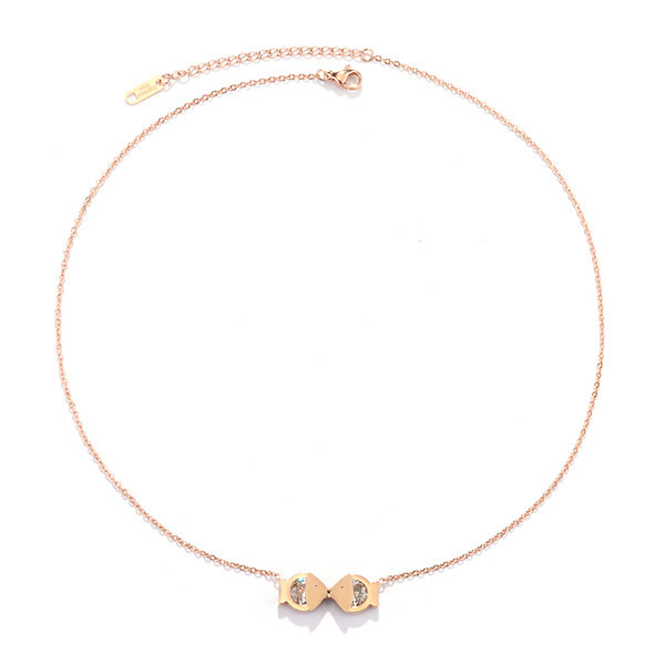 Γυναικεία αλυσίδα με μενταγιόν - χρυσό χρώμα