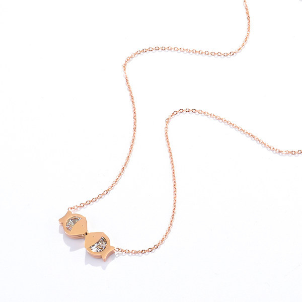 Γυναικεία αλυσίδα με μενταγιόν - χρυσό χρώμα